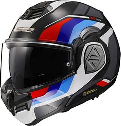 LS2 FF906 Advant Modular 180° Flip Front Dual Visor Full Face Motorbike Helmet Sport. ECE 22.06 Certified. Complete With Pinlock and Luxury Camo Backpack Style Carry Bag. (XS)