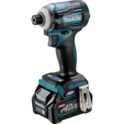 Makita TD001GD201 - Atornillador de impacto inalámbrico (40 V máx./2,5 Ah, 2 baterías + cargador)