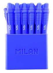 Milan A.C Bote 40 bolígrafos Mini P1 Touch azules, white