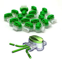 RASENFREUND - 30 Conectores de Cable para Relleno de Grasa, terminales de conexión, bornes de conexión, Cable de limitación para Robot cortacésped, Compatible con Gardena/Bosch,