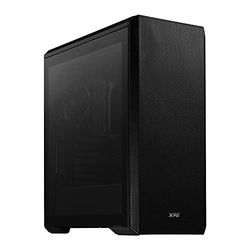 ADATA XPG DEFENDER Mid-Tower PC Chassis, full-size E-ATX with MESH front panel design, perforated cooling PSU chamber, removable dust filter, I/O USB 3.0 Ports, Black