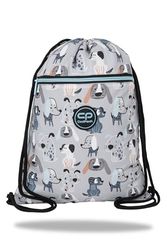 Coolpack Green Doggy, sporttas met trekkoord, uniseks, kinderen, eenheidsmaat, Grijs, Eén maat