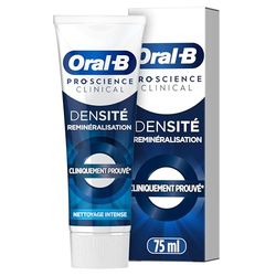 Oral-B Pro-Science Dentifrice Clinical Densité Reminéralisation Nettoyage Intense, Avec Le Fluorure Stanneux Pour Réduire La Plaque Dentaire Et Prévenir Les Caries, 75 ml