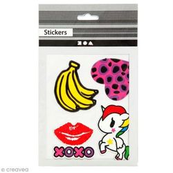Soft Stickers, sheet 12,2x17,75 cm, XOXO, 1sheet