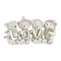 FIGURA RESINA 15,5X5,5X7,5 OSO ROSA