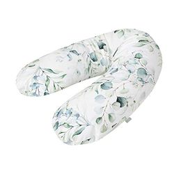 Rotho Babydesign Multivoedingskussen, 140 x 20 cm, vanaf 0 maanden, machinewasbaar, hypoallergeen, natuurlijke bladeren