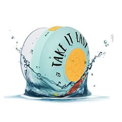 Legami - Mains Libres et Haut-Parleur Bluetooth® résistant à l'eau, 8,5 x 8 cm, en Silicone et ABS, thème Fente, Microphone intégré, câble USB de Charge Inclus, Temps de Charge 1 Heure