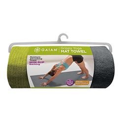 Gaiam Grippy yogamatta handdukar Grå En storlek