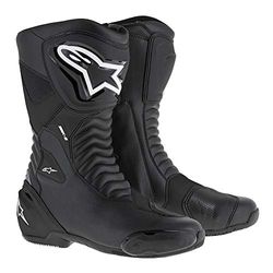 Alpinestars Botas de Moto para Hombre, 1691470239, Color Negro, Blanco, Amarillo Fluorescente, Talla 47 EU, Black White Yellow Fluo, 47 EU