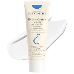Embryolisse Hydra-Cream Light with White Nymphaea and Hyaluronic Acid - Lightweight Active Hydration Face Cream for Skin Radiance & Moisture, Brighten Skin Defence Daily Moisturiser - 40 ml