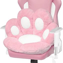 ELFJOY Coussin de Chaise Confortable en Peluche pour Bureau, chaises de Jeu d'ordinateur, Coussin de Sol Doux et Mignon pour décoration de Salle à Manger, Chambre à Coucher (60 x 70 cm, Rose)