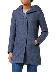 ONLY Classic Coat Cappotto, Maritime Blue/Melange, XS Donna