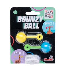 Simba- Bounzyball-Pelota Cuerda de Goma y Correa para los Dedos, diámetro: 2,5 cm, a Partir de 5 años (105952679)