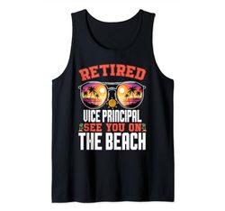 Beach Sunglasses Retired Vice Principal Tank Top