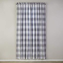 SKL Home by Saturday Knight Ltd. Grandin Curtain Panel, 40x84, Gray/White