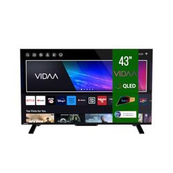 Toshiba 43 inch QLED Smart TV 43QV2363DA, VIDAA QLED TV 4K 43 inch, compatibel met Alexa, DVB-T2, LED-technologie, Dolby Vision HDR10, HDMI 2.1