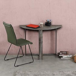 Stylish Study Desk, Jackson Pine, 106 x 77 x 45 cm, 100% melamina revestida, 18 mm de Grosor, diseño Moderno para Oficina en casa y Estudio