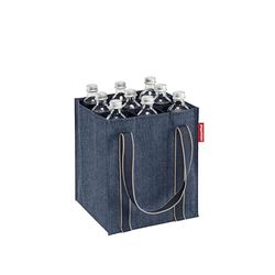 Reisenthel ZJ4113 BOTTLEBAG HERRINGBONE DARK BLUE Gym Bag Unisex Adult HERRINGBONE DARK BLUE Tamaño Unica