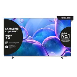 SAMSUNG Smart TV 75'' UE75U7000FUXZT Crystal UHD 4K, Crystal 4K Processor, HDR, Smart Experience, OTS Lite & Adaptive Sound, Metal Stream Design, 2025, 75", 2025 U7000
