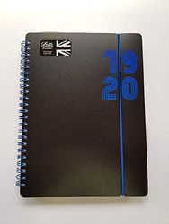LETTS - Agenda escolar (tamaño A6, 1 semana en 2 páginas, multilingüe), color azul