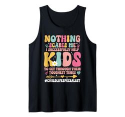 CLS Play Therapy Help Kids Certified Child Life Specialist Tank Top