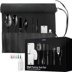 Mikamax – mm Chef's Plating Tool Set – Équipement De Cuisson Culinaire – Culinaire Coating Kit – Kitchen Chef Cooking Equipment – Set De 8 Pièces