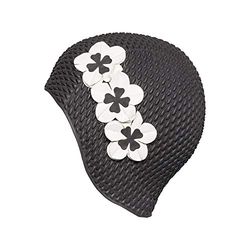 Fashy - Boné de banho de borracha para mulher (enchimento de ar) preto