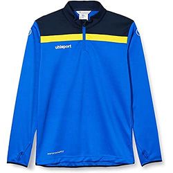 uhlsport Vêtement d'entraînement de Football Ouvert 23 1/4 Zip Top pour Homme Bleu Marine/Rouge/Blanc 164