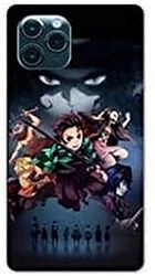 Manga Demon Slayer Hoesje voor iPhone 11 (6.1) Zwart