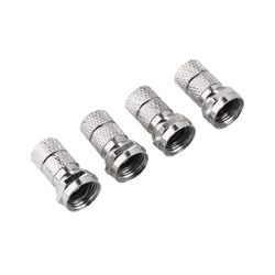 Hama - F-Plug "ProfiLine", 7,0 mm, 4 peças, prata