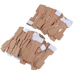 208 etiquetas de precio de joyería, etiquetas de precio en blanco, etiquetas de exhibición de joyas, etiquetas de anillo, calcomanías de papel para exhibición de joyas (cuadrático)