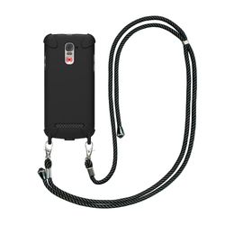 SWISSVOICE - S510-M Nomad Case - Coque De Protection Bandoulière - Caoutchouc Épais - Coins Renforcés - Cordon ⌀ 6 mm Ajustable Et Détachable - pour Smartphone Séniors S510-M - Noir