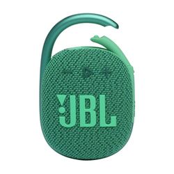 JBL Clip 4 Eco Altavoz Bluetooth inalámbrico y ecológico, resistente al agua y con 10 horas de batería, verde