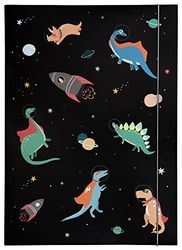 folia 69015 - Map A3 Hot Foil Space Dinos, van stevig karton met elastiek