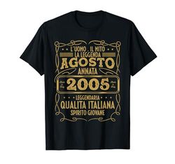 Agosto 2005 Vintage - Maglia 19 Compleanno Anni Uomo Donna Maglietta