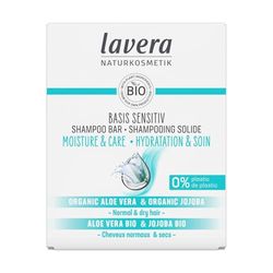 lavera Shampooing Solide Basis Sensitiv Hydratation & Soin - Without Silicone - Intensive Moisture & Gentle Care - Vegan - Natural Cosmetics - 50 g