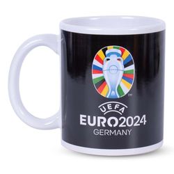 Hy-Pro Euro 2024 keramisk mugg, officiellt licensierad, svart