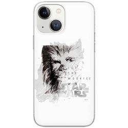 ERT GROUP mobiltelefonfodral för Iphone 13 originalt och officiellt licensierat Star Wars mönster Chewbacca 004 Vit optimalt anpassad till formen på mobiltelefonen, fodral tillverkad av TPU-plast