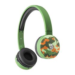 Music Sound | HEADBAND Bluetooth | Cuffie on Ear Bluetooth Archetto Estendibile - PlayTime 20h - Fantasia Camou, One Size
