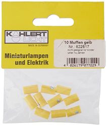 Kahlert Licht 07722 Fiche femelle 2.6 mm 10 pc(s) sans trou transversal jaune