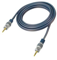 All4u BBA 51 uttagskabel (3,5 mm stereo telekontakt – 3,5 mm stereo jack kontakt) 5 m blå