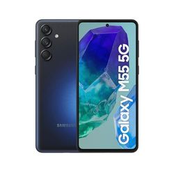 Samsung Galaxy M55 5G 128GB - Teléfono Móvil Android, Smartphone Libre, Pantalla 6,7" FHD+Super AMOLED+, Negro (Versión Española)