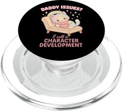 Character Growth Cute Pastel Cat Sofá Humor PopSockets PopGrip para MagSafe