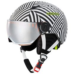 HEAD Visière Mojo Casque de Ski Jeunesse Unisexe, Noir/Blanc, XXS
