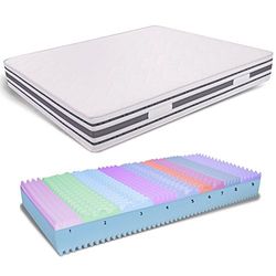 AILIME SRL Matelas King Size Memory pour lit Double 180 x 200 H 30 cm déhoussable orthopédique Dispositif médical