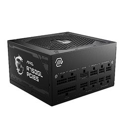 MSI MAG A750GL PCIE5 Power Supply Unit, 750W, 80 Plus Gold, Fully Modular, ATX 3.0, PCIe 5.0 GPU Support, Black Flat Cables, 7 Year Warranty