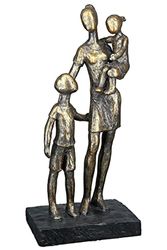 Gilde Poly sculptuur moeder met kinderen, decoratiefiguren, meerkleurig, eenheidsmaat