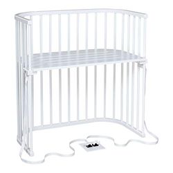 babybay 166152 Boxspring Co-Sleeper, White Varnished With Mattress Classic Soft - 6200 g