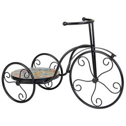 Soporte Bici De Mosaico Y Forja Negro_AlexandraHouse
