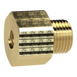 Clavija reductora larga, M5 a, M3 i, SW 7, latón, presión de trabajo máx. 25 bares, temperatura de funcionamiento Máx. 150 °C.
